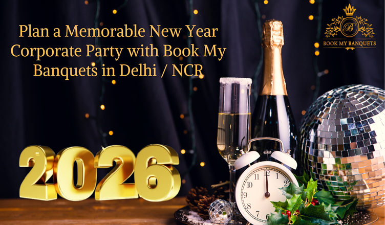 Plan a Memorable New Year Corporate Party with Book My Banquets in Delhi/NCR