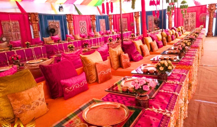 Desi Seating Arrangements Rustic Style